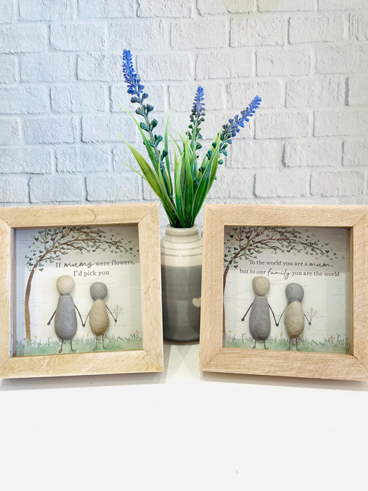 Mum Pebble Wooden Frames