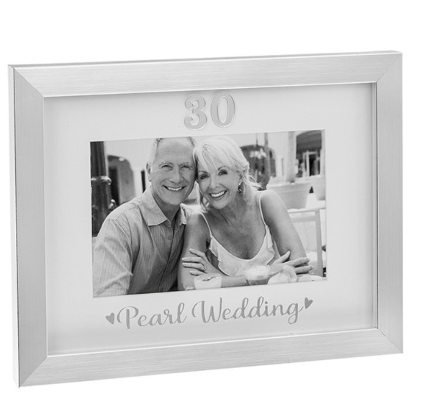 Silver Event Frame Pearl Wedding 6x4