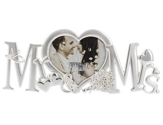Mr & Mrs Letter Photo Frame