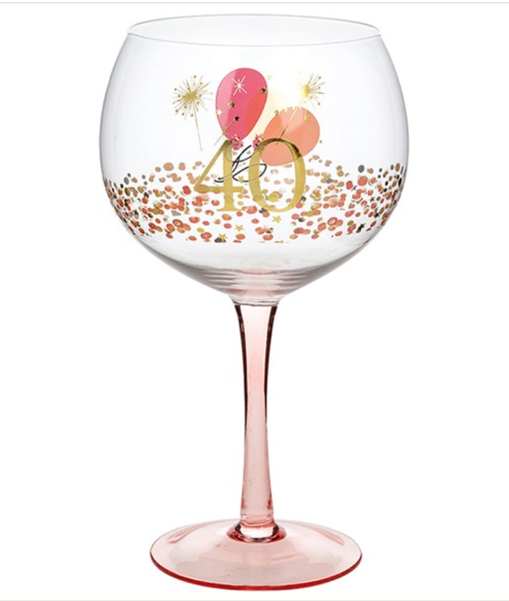 Rush Blossom Gin Glass 40th