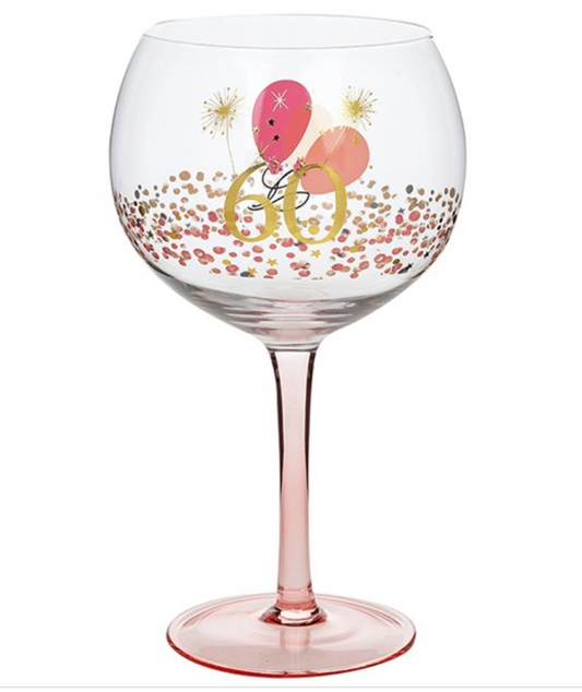 Rush Blossom Gin Glass 60th