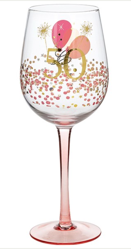 Rush Blossom Wine Glass 50th