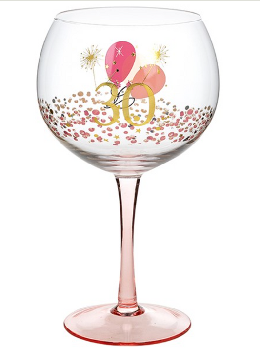 Rush Blossom Gin Glass 30th