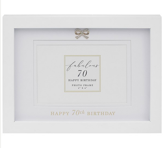 Fabulous 70th Birthday Frame 4x6