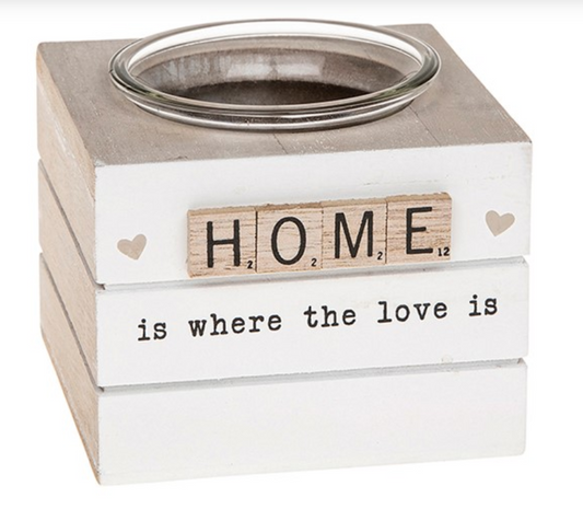 Scrabble Tealight Holder Home