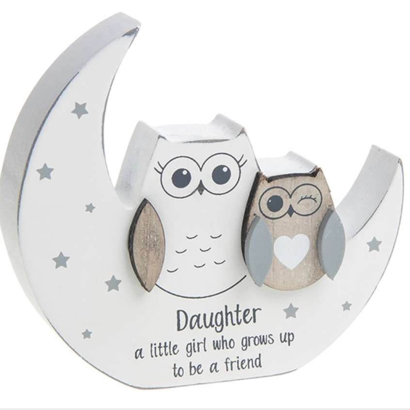 Daughter Grows Up To Be A Friend Owl Plaque