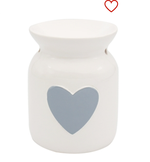 White Oil With Grey Heart
