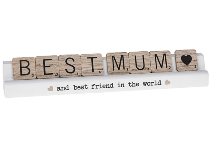 Best Mum Scrabble Plaque