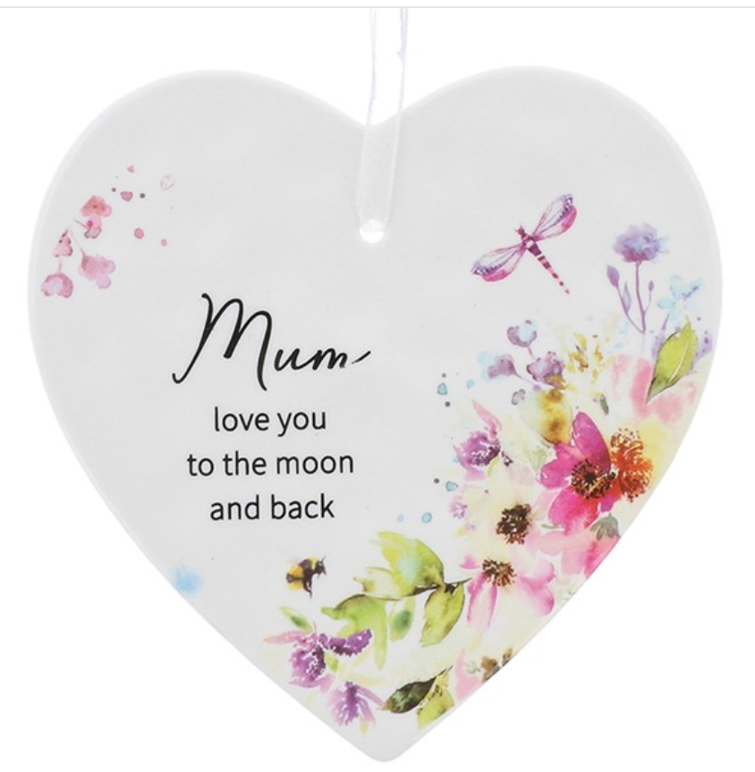 Wild Blossom Mum Heart