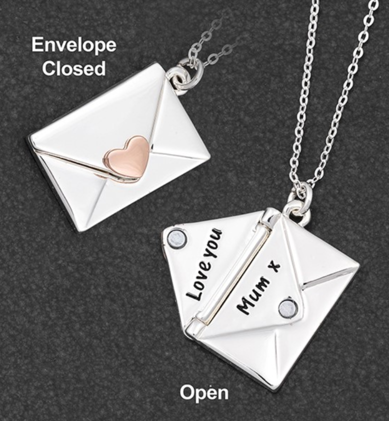 Two Tone Love Letter Silver Plated Necklace Mum