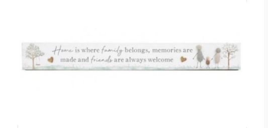 Pebble Family & Friends Plaque, 80cm