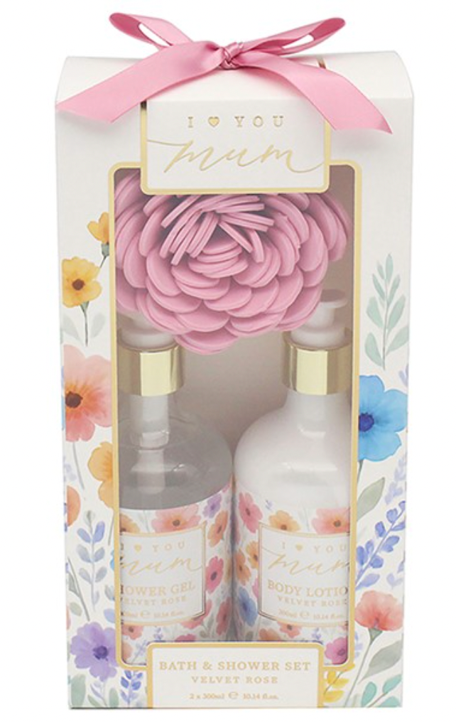 I Love You Mum Bath & Shower Set Velvet Rose