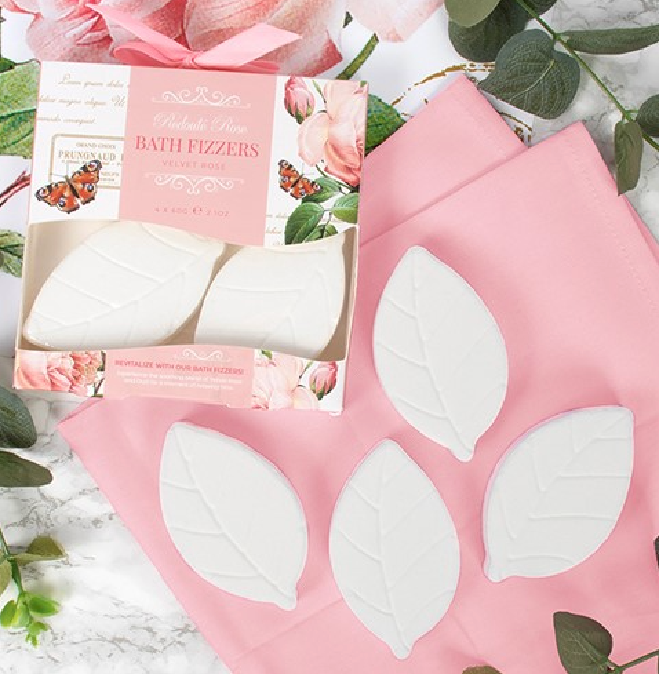 Rose Bath Fizzer Set
