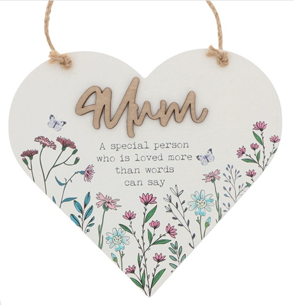 Mum A Special Person Who Is Loved Hanging Heart