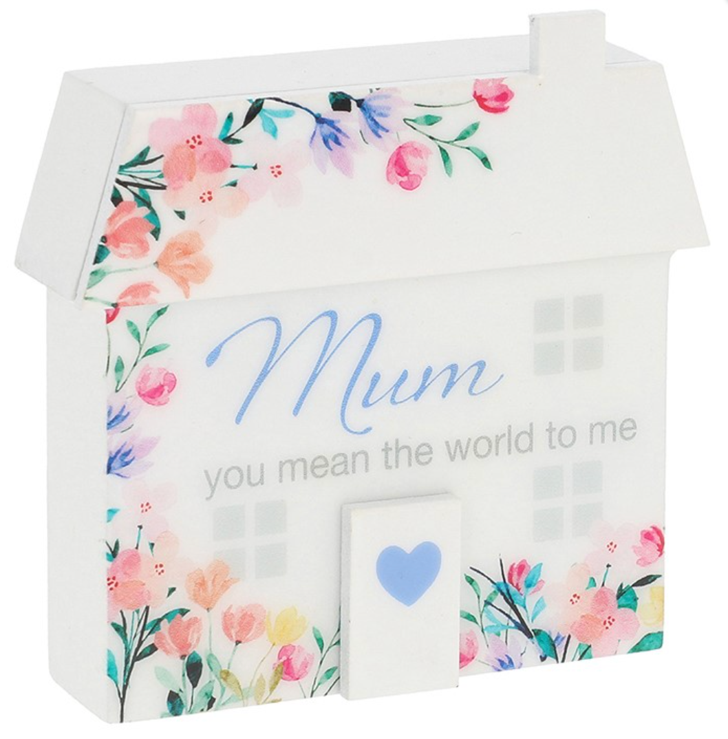 Mum You Mean The World To Me House Plaque