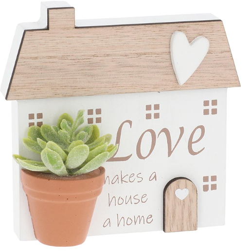 Loves Makes A House A Home Standing Plaque
