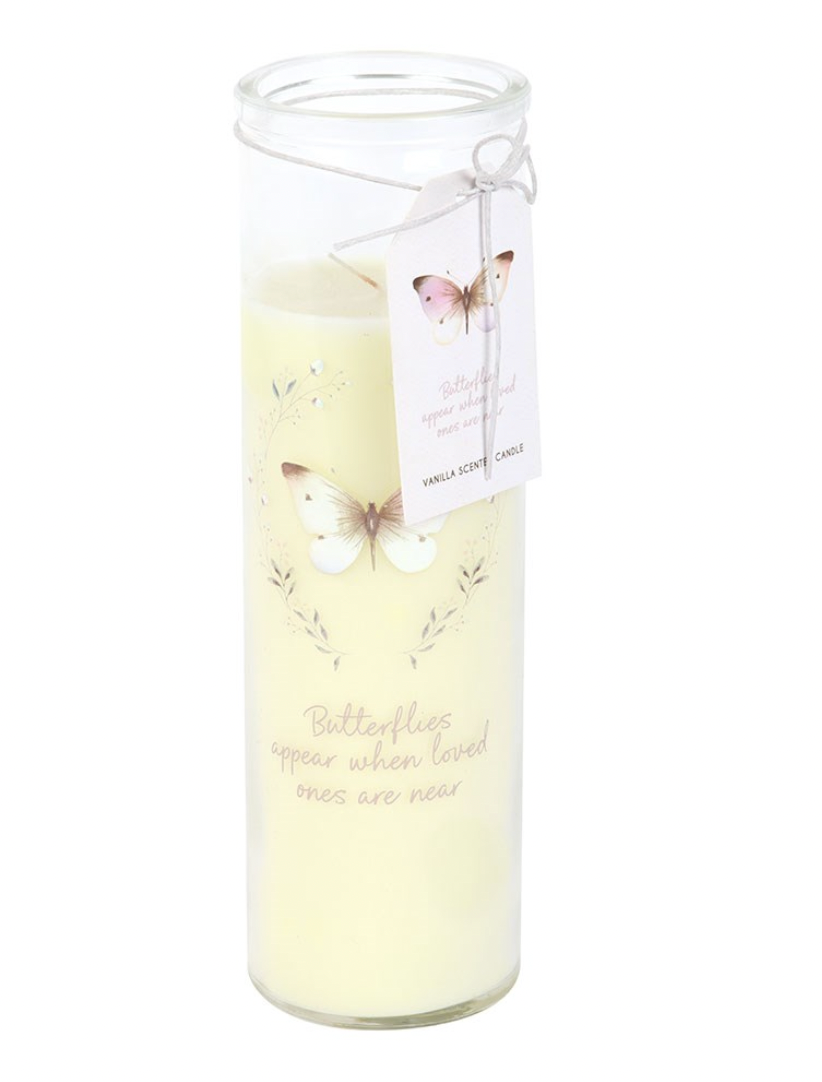 Butterflies Appear Vanilla Tube Candle