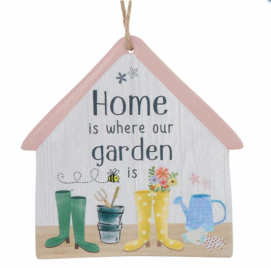Home Is Where Our Garden Is Plaque