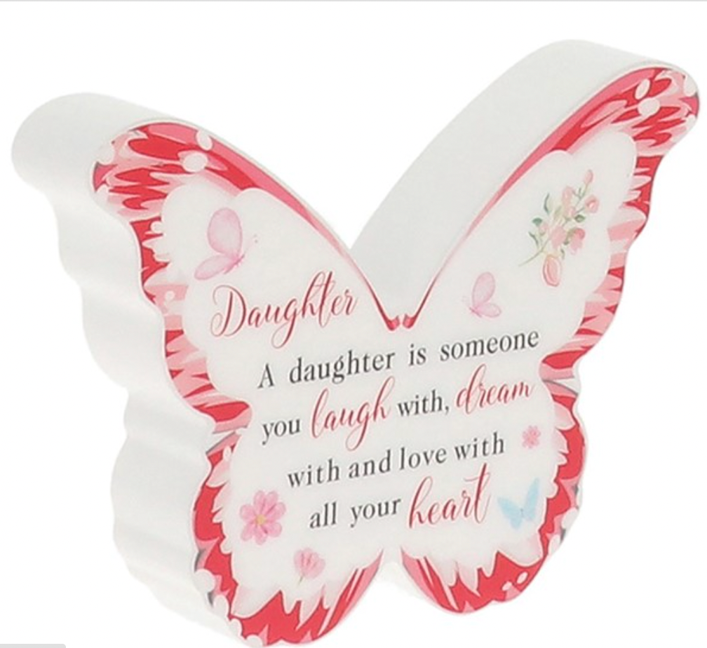 Daughter Butterfly Plaque