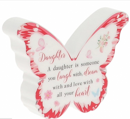 Daughter Butterfly Plaque