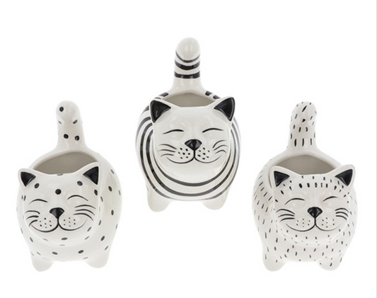 Smiley Cat Planter Small