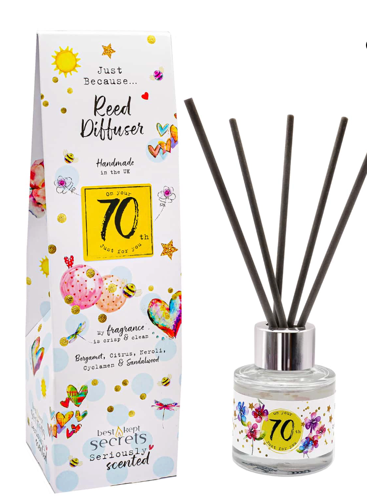 70TH Birthday Set Of 3 Scented Candles