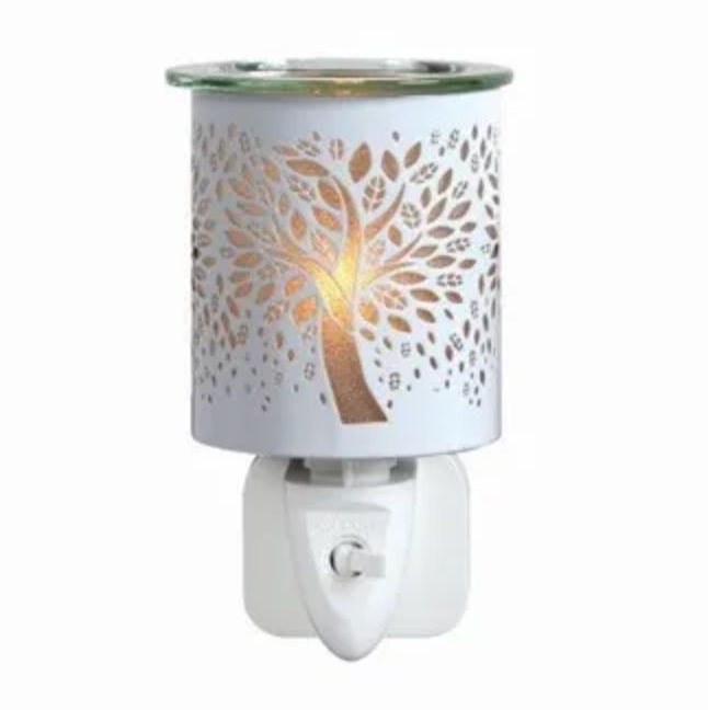 White & Gold Silhouette Tree of Life 13cm