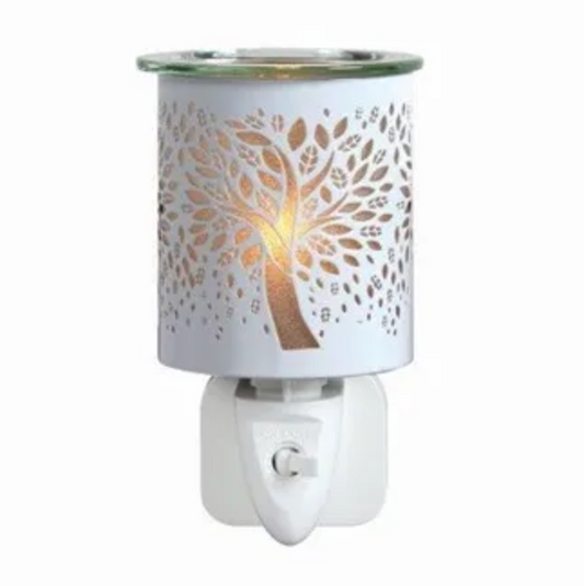 White & Gold Silhouette Tree of Life 13cm
