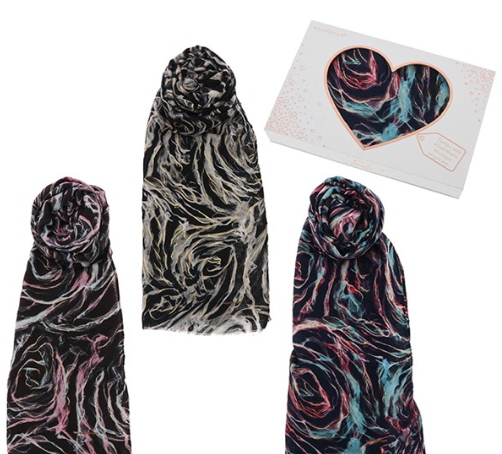 Glam Swirls Boxed Scarf