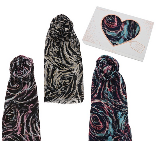 Glam Swirls Boxed Scarf