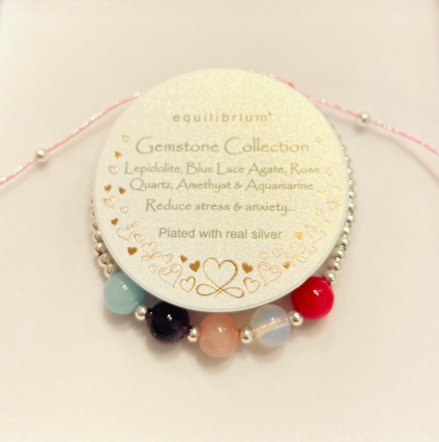 Gem Stone Woven Bracelet