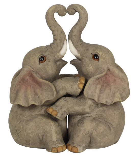 ELEPHANT COUPLE ORNAMENT (4840520515655)