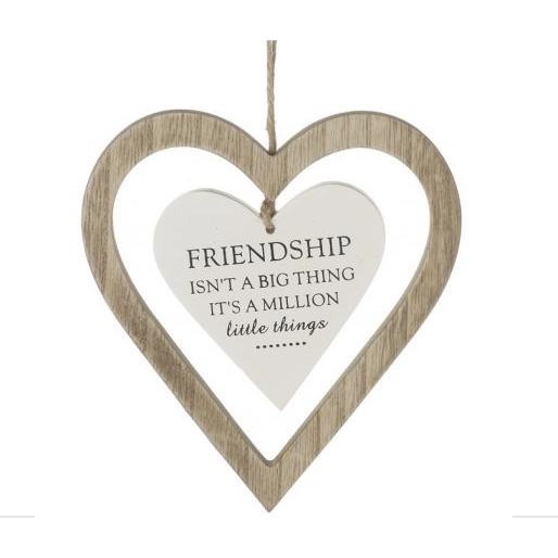 FRIENDSHIP HANGING HEART DECORATION (4604734668871)