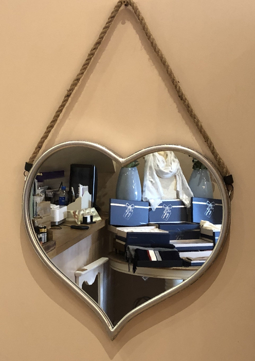 Heart Rope Mirror 2 Assorted Sizes (3570511151175)