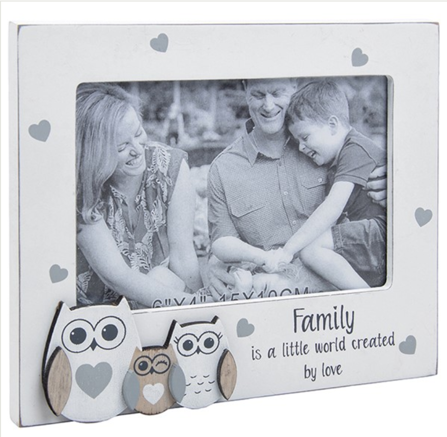 Family Owl Frame 3x5