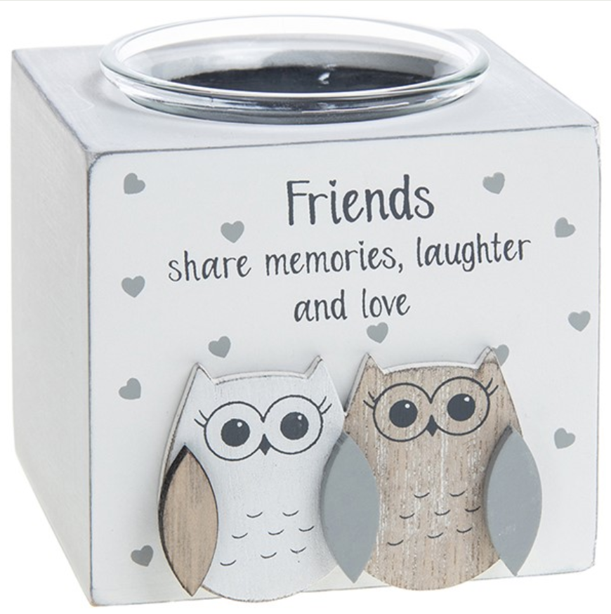 Friends Owl Single Tealight
