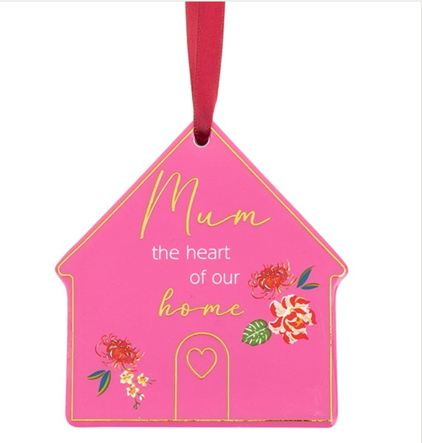 Small Mum The Heart Of The Home Sign 8cm