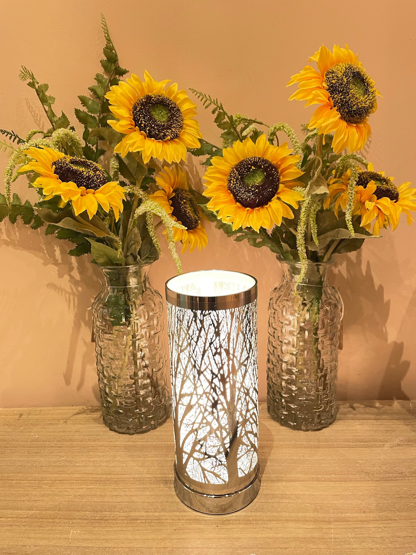 White And Silver Touch Sensitive Aroma Lamp (6627441934407)