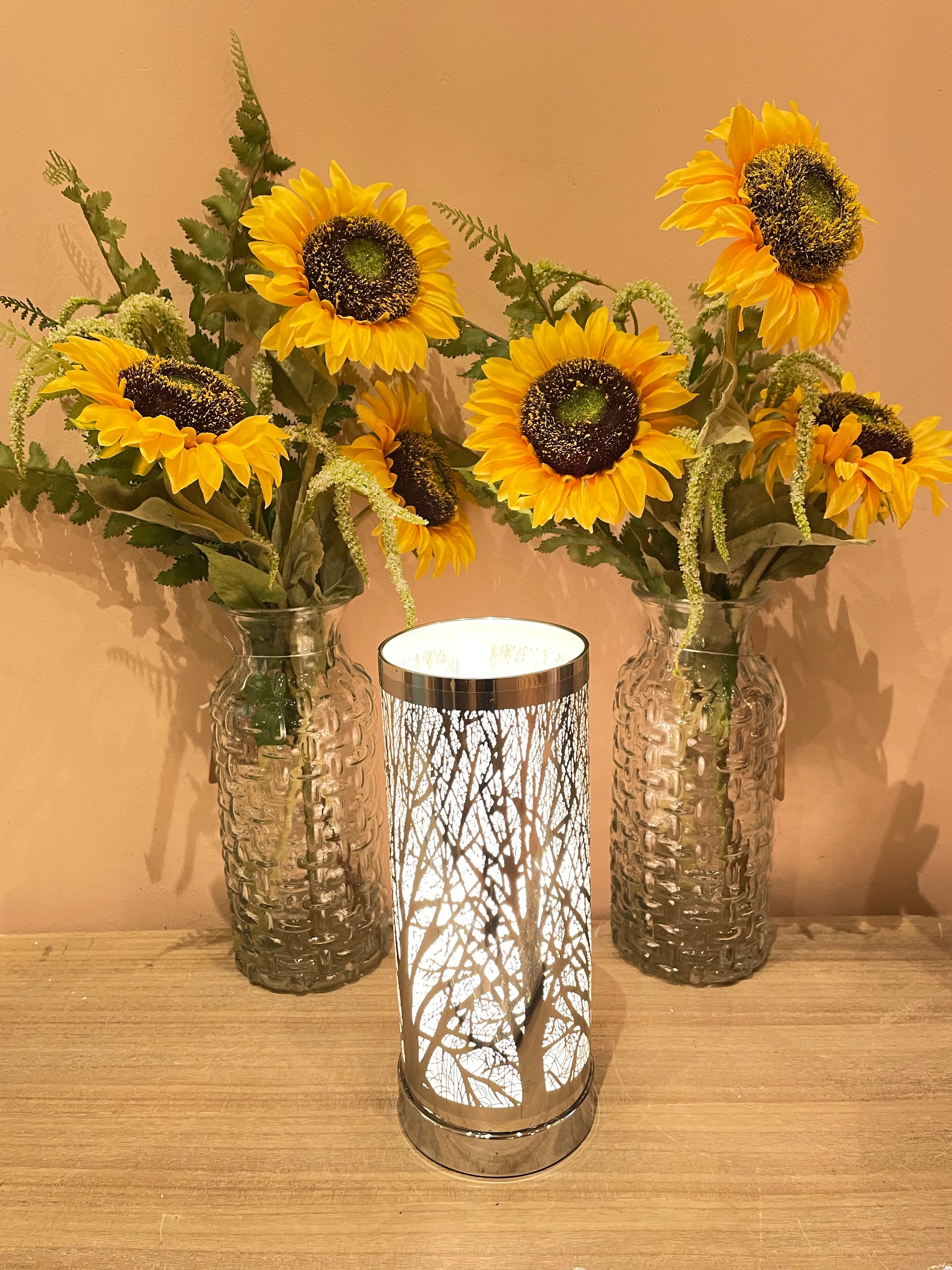 White And Silver Touch Sensitive Aroma Lamp (6627441934407)