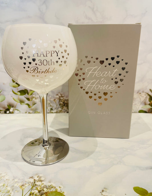 30TH GIN HEART GLASS (6630328533063)